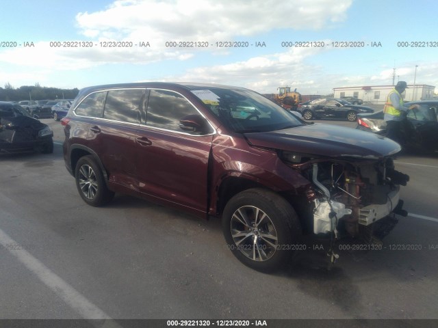 TOYOTA HIGHLANDER 2018 5tdzarfh3js037645