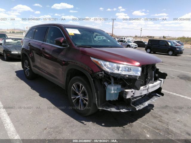 TOYOTA HIGHLANDER 2019 5tdzarfh3ks054298