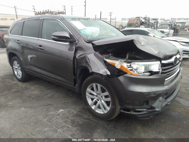 TOYOTA HIGHLANDER 2014 5tdzarfh4es008533