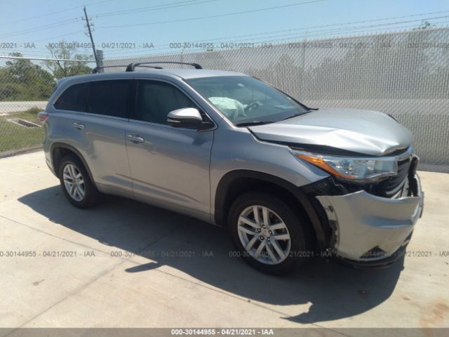 TOYOTA HIGHLANDER 2015 5tdzarfh4fs011000