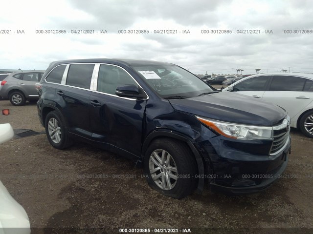 TOYOTA HIGHLANDER 2015 5tdzarfh4fs014558