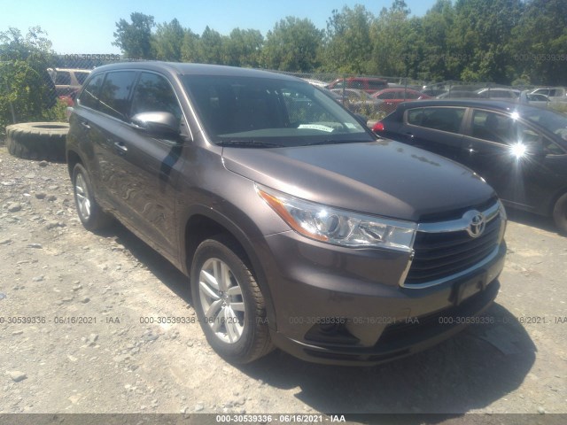 TOYOTA HIGHLANDER 2014 5tdzarfh5es004264