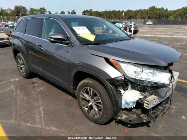 TOYOTA HIGHLANDER 2019 5tdzarfh5ks057512