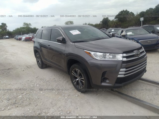 TOYOTA HIGHLANDER 2019 5tdzarfh5ks059342