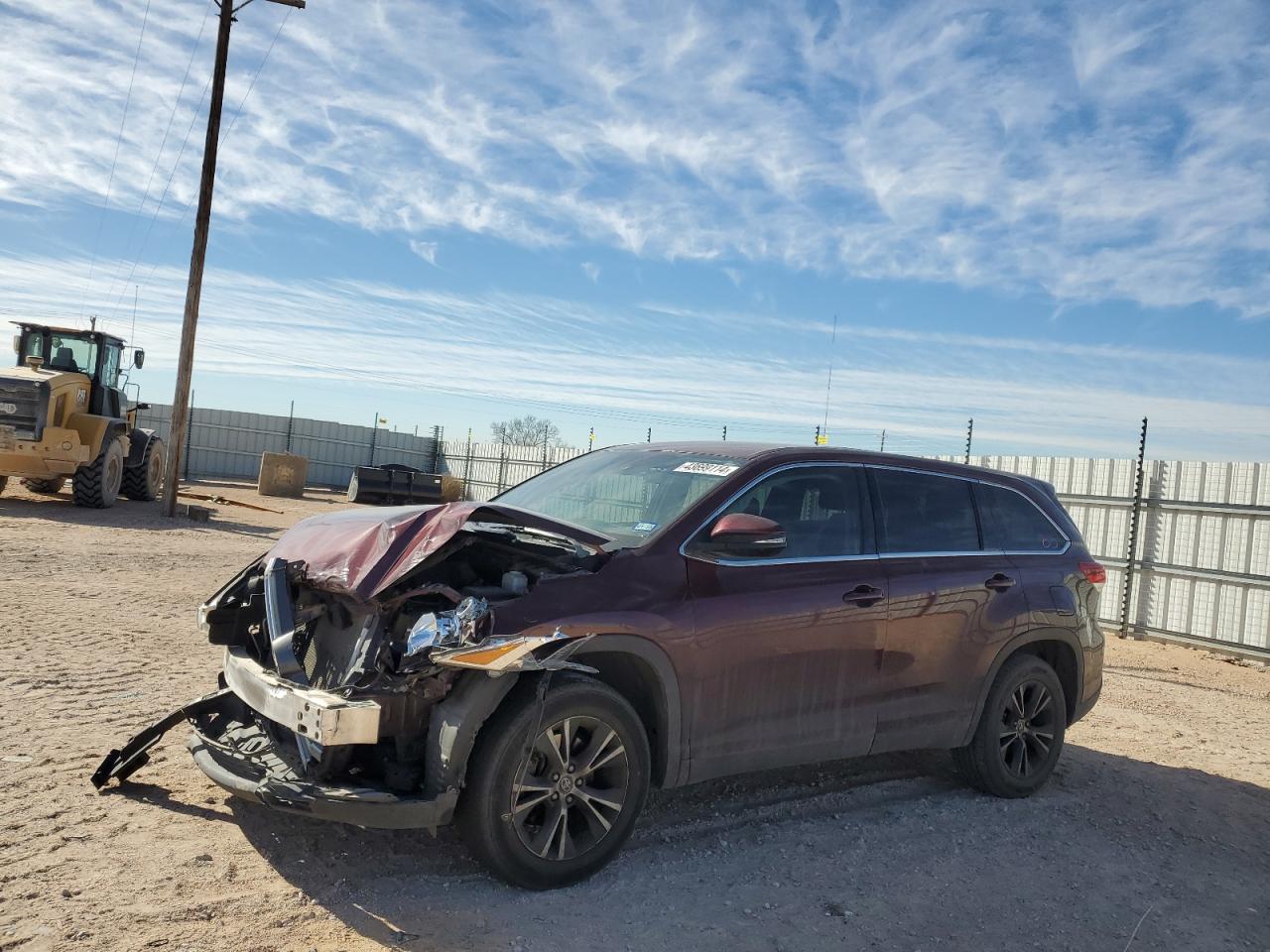 TOYOTA HIGHLANDER 2019 5tdzarfh5ks060877