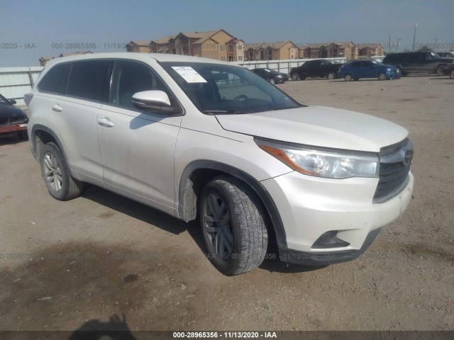 TOYOTA HIGHLANDER 2015 5tdzarfh6fs012925