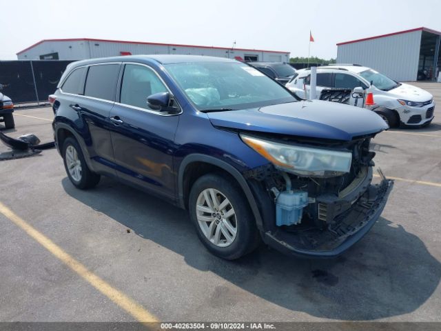 TOYOTA HIGHLANDER 2016 5tdzarfh6gs018127