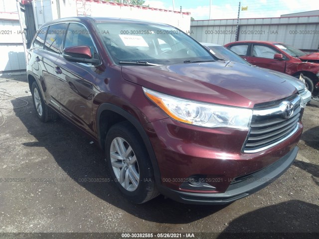 TOYOTA HIGHLANDER 2014 5tdzarfh7es006551