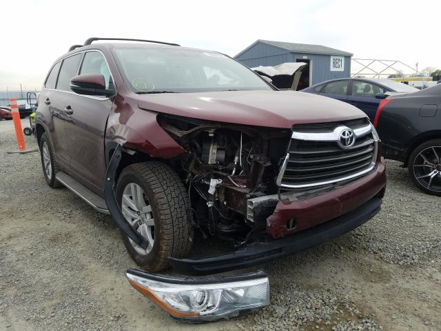 TOYOTA HIGHLANDER 2015 5tdzarfh7fs014957