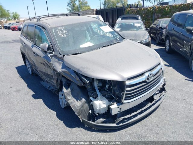 TOYOTA HIGHLANDER 2015 5tdzarfh7fs016272