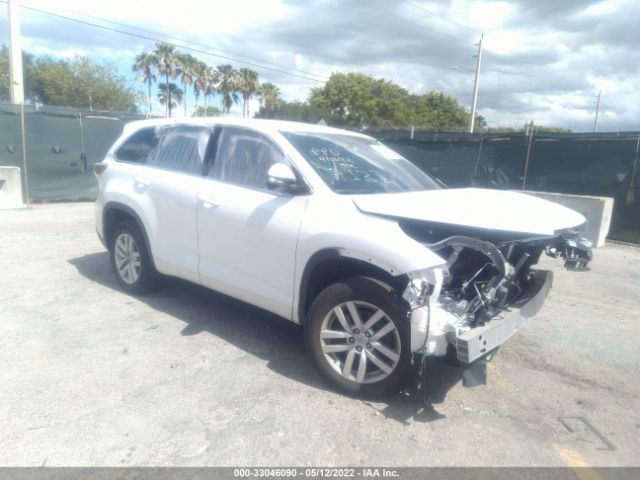 TOYOTA HIGHLANDER 2015 5tdzarfh7fs017132