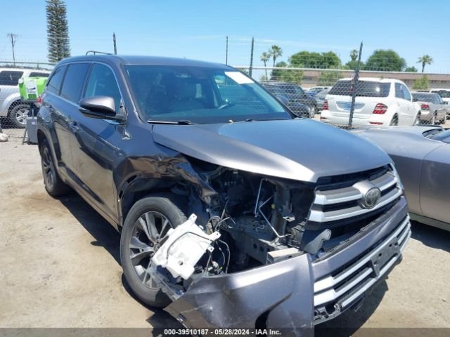 TOYOTA HIGHLANDER 2018 5tdzarfh7js038300