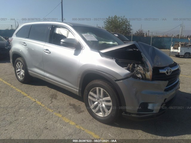 TOYOTA HIGHLANDER 2014 5tdzarfh8es007207