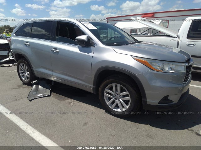 TOYOTA HIGHLANDER 2014 5tdzarfh8es008454