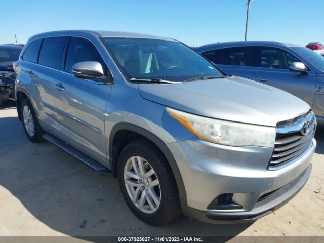 TOYOTA HIGHLANDER 2015 5tdzarfh8fs015437