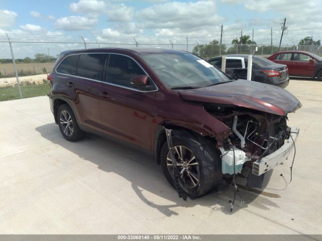 TOYOTA HIGHLANDER 2019 5tdzarfh8ks053910