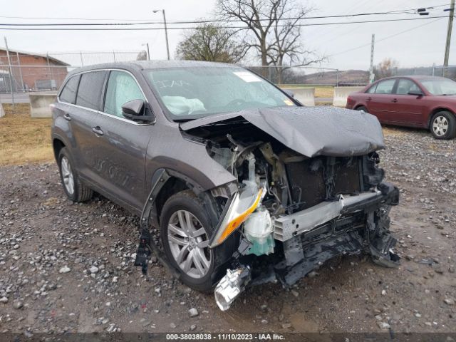 TOYOTA HIGHLANDER 2014 5tdzarfh9es007636