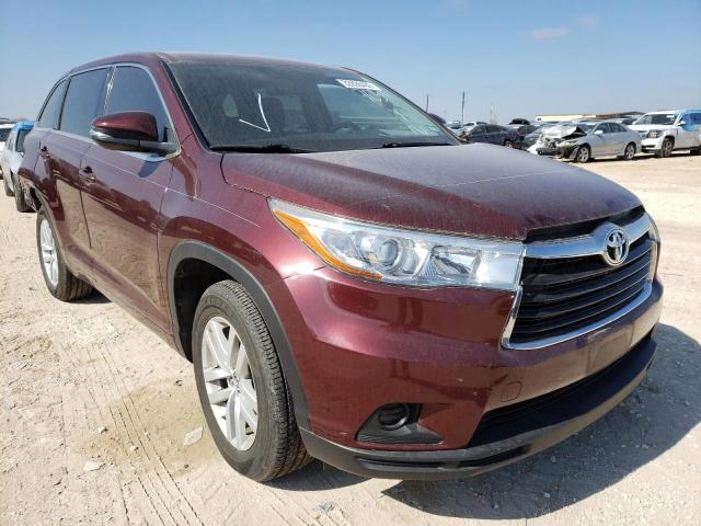 TOYOTA HIGHLANDER 2016 5tdzarfh9gs018266