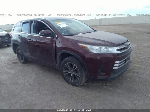 TOYOTA HIGHLANDER 2018 5tdzarfh9js037858