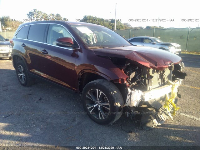 TOYOTA HIGHLANDER 2019 5tdzarfh9ks056900