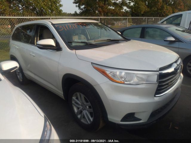 TOYOTA HIGHLANDER 2014 5tdzarfhxes005491