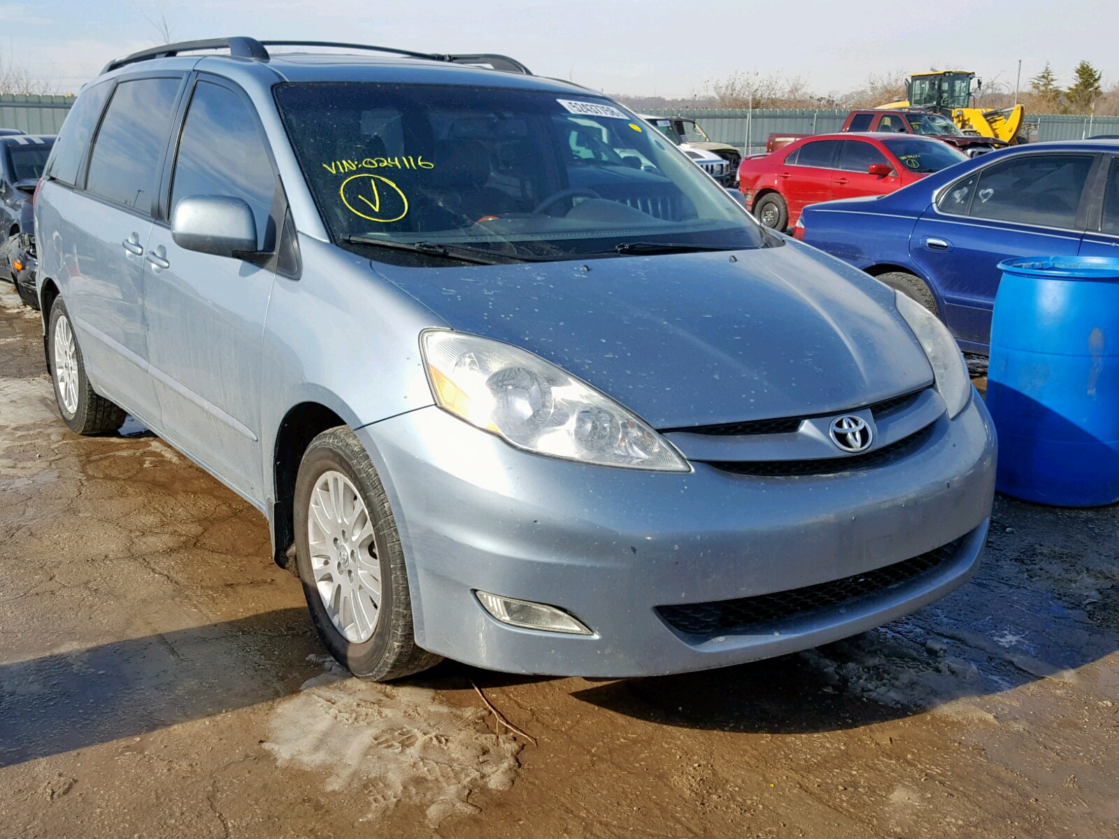 TOYOTA SIENNA XLE 2007 5tdzk22c07s024116