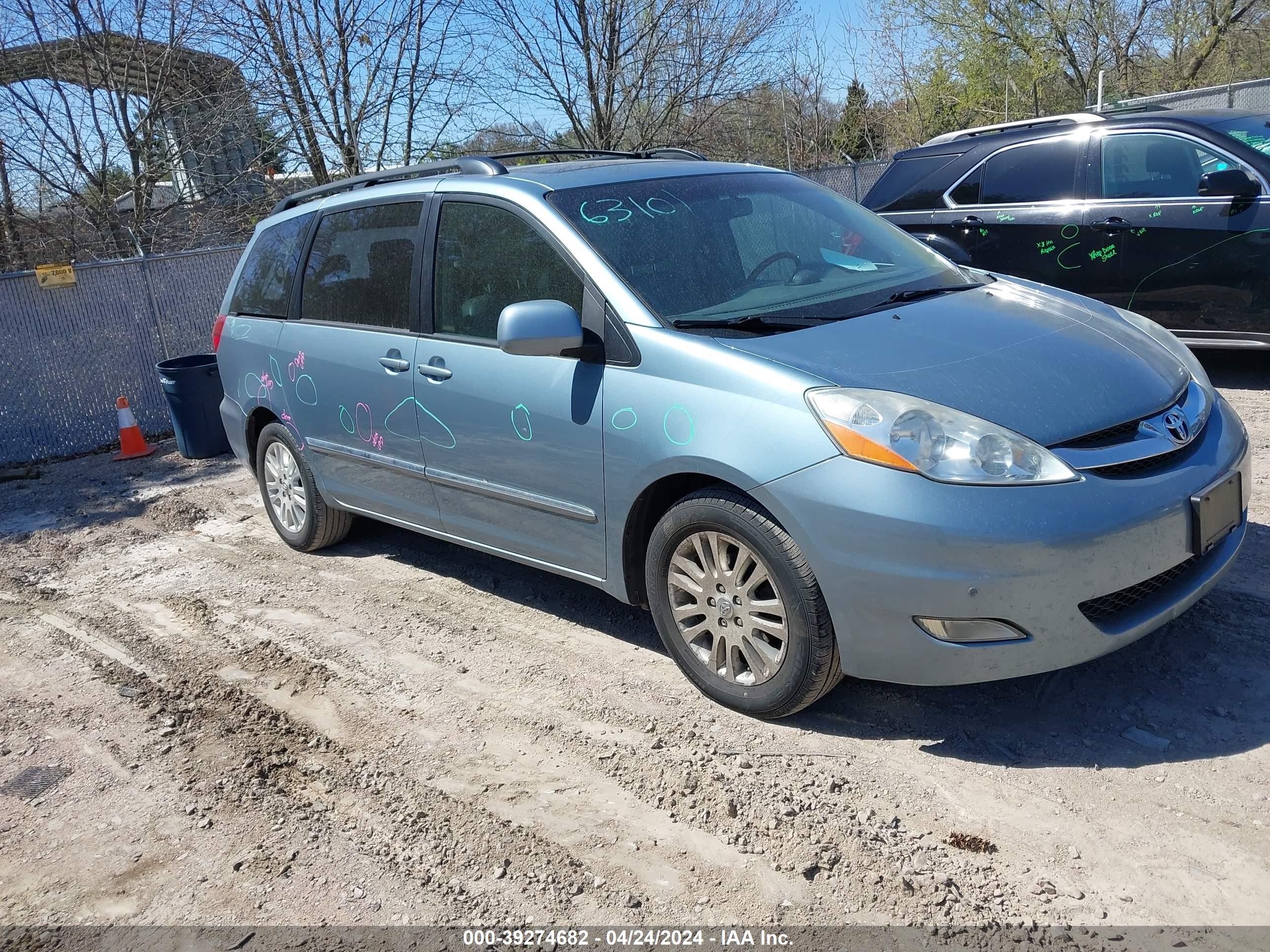 TOYOTA SIENNA 2009 5tdzk22c19s283717