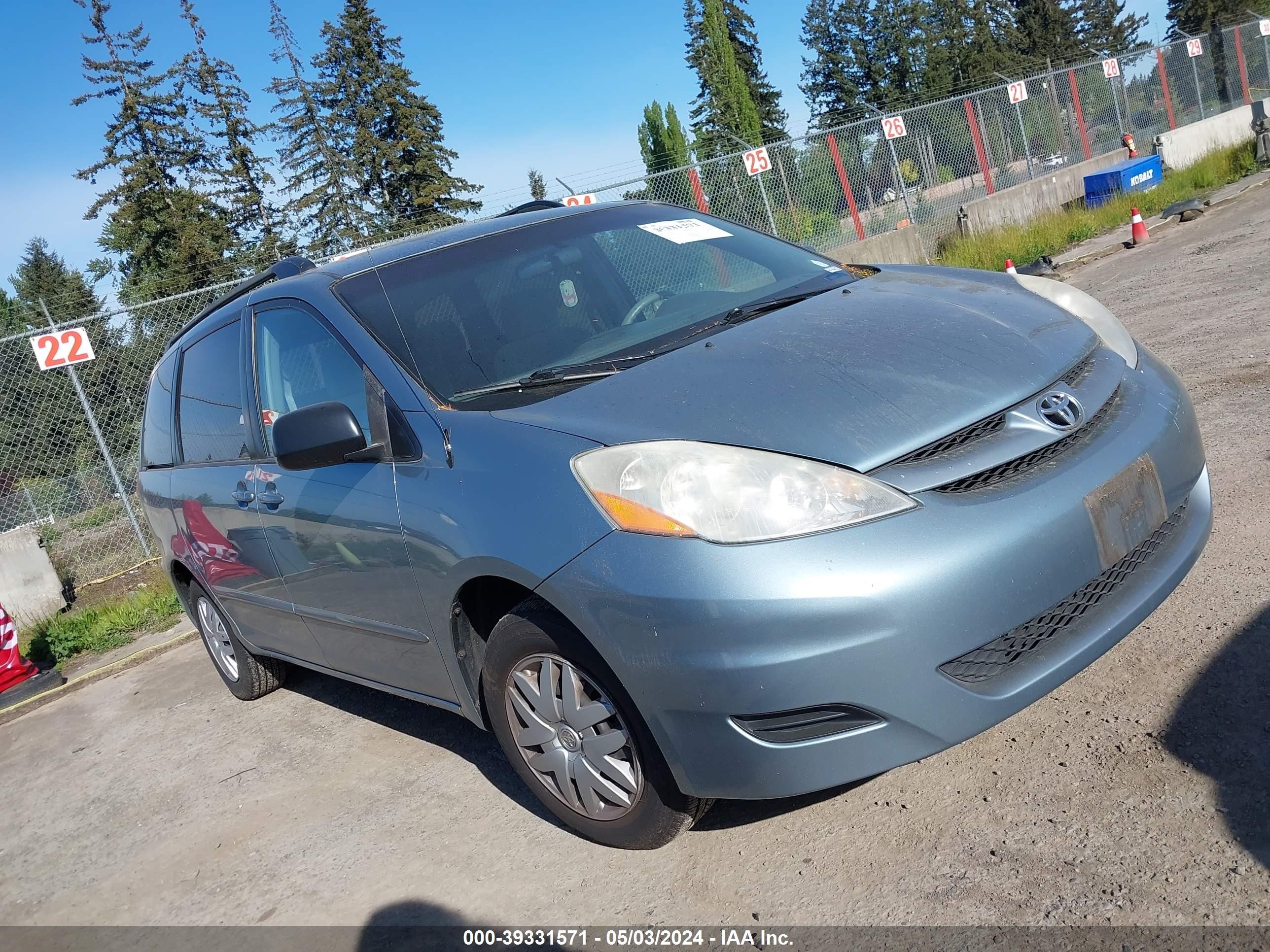 TOYOTA SIENNA 2007 5tdzk23c07s068339