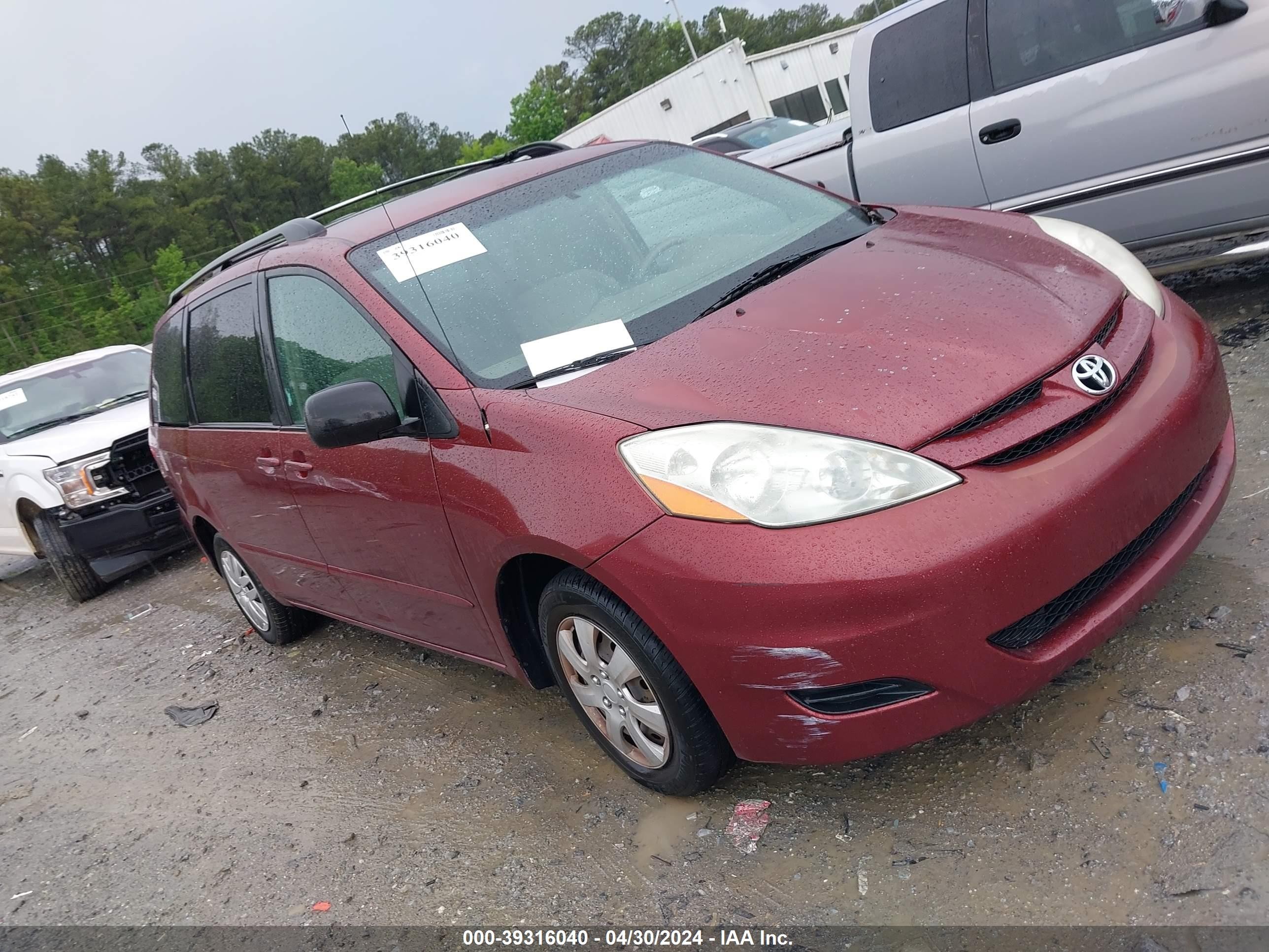 TOYOTA SIENNA 2007 5tdzk23c17s093069