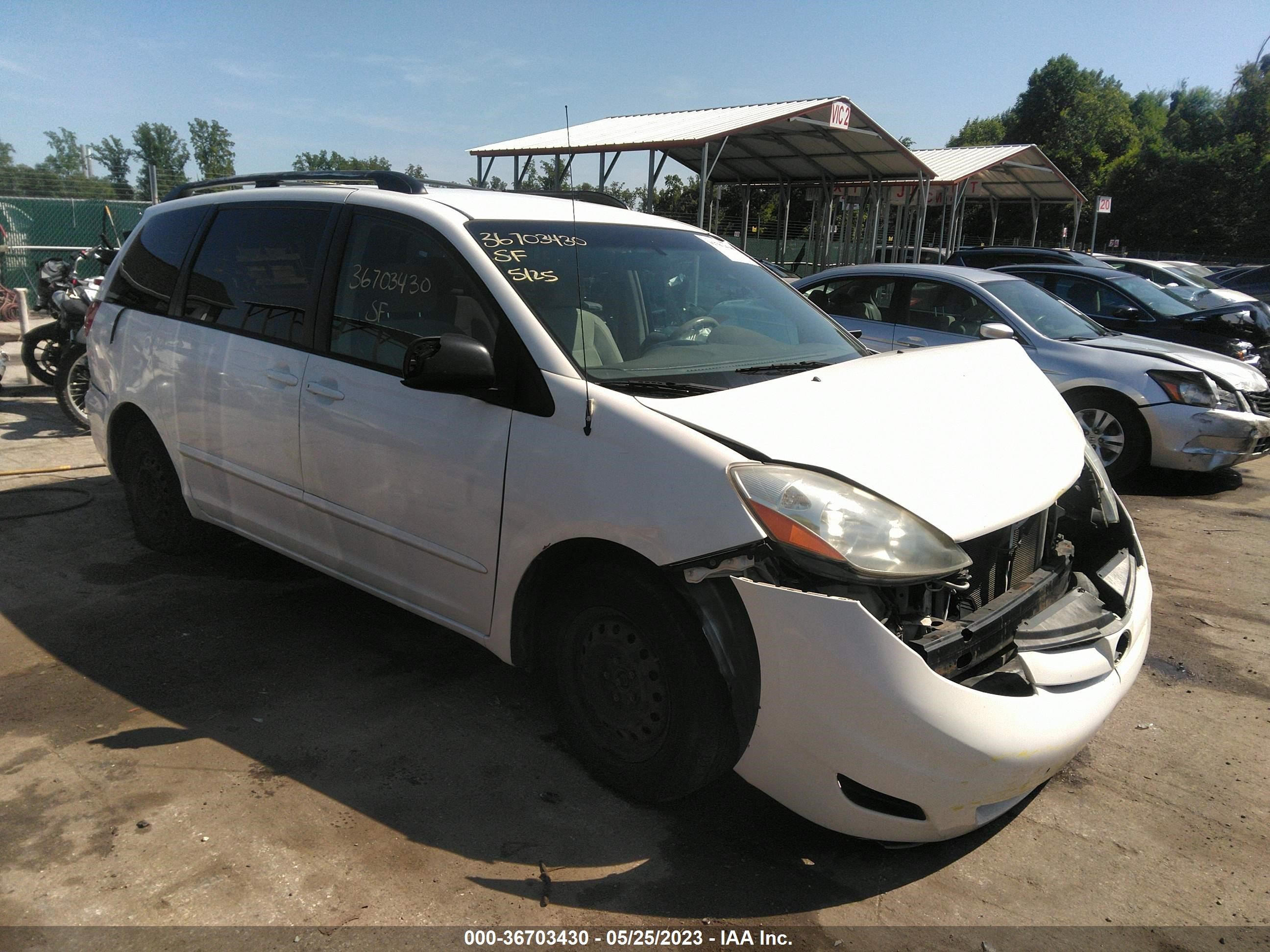 TOYOTA SIENNA 2008 5tdzk23c18s119235