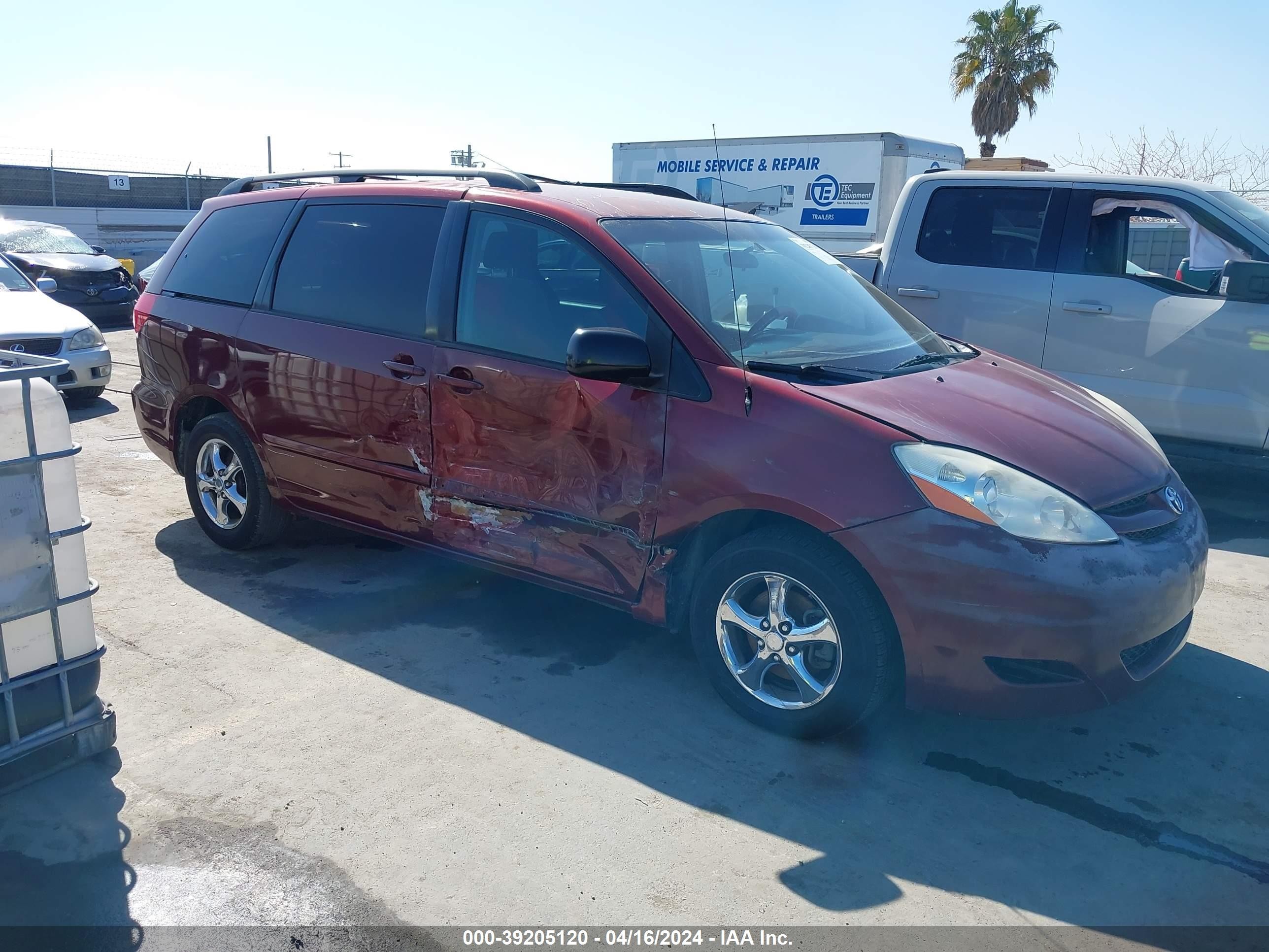 TOYOTA SIENNA 2008 5tdzk23c18s179919