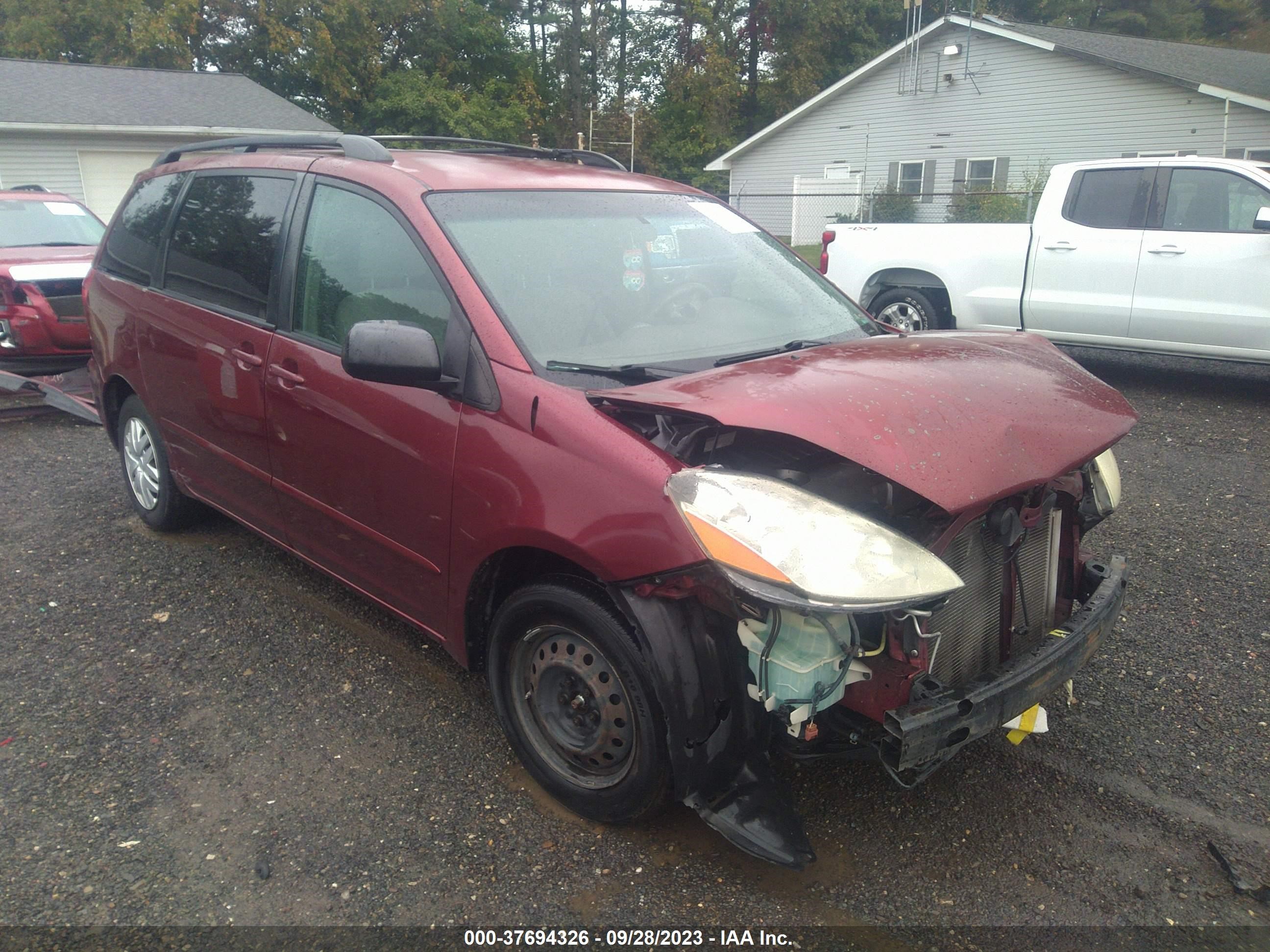 TOYOTA SIENNA 2009 5tdzk23c19s277625