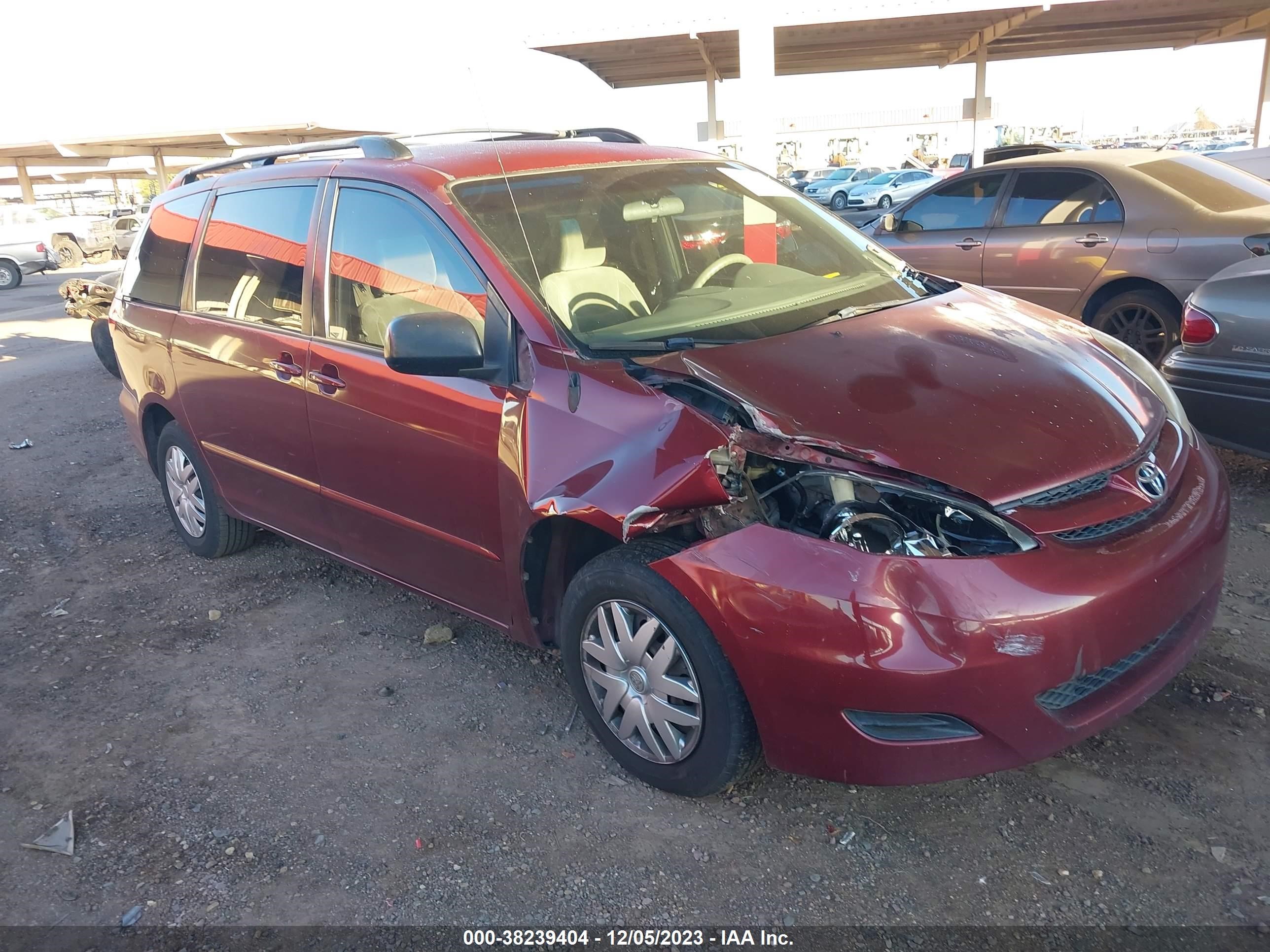 TOYOTA SIENNA 2009 5tdzk23c19s278841