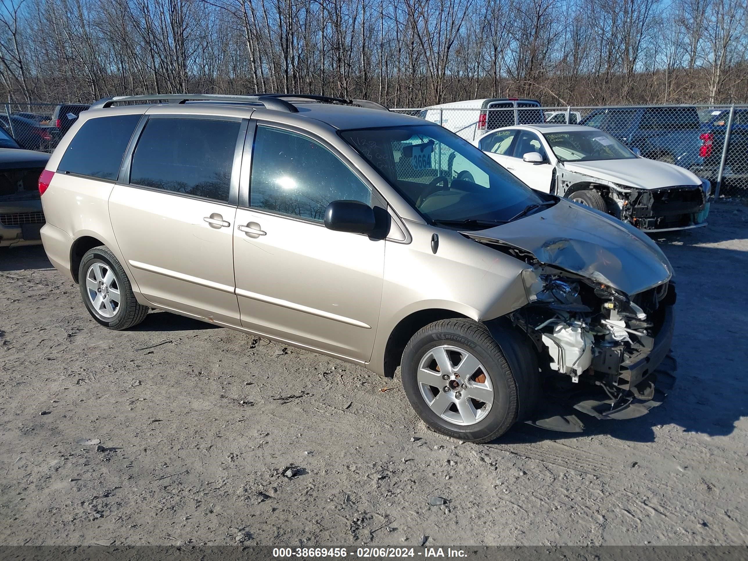 TOYOTA SIENNA 2007 5tdzk23c27s035374