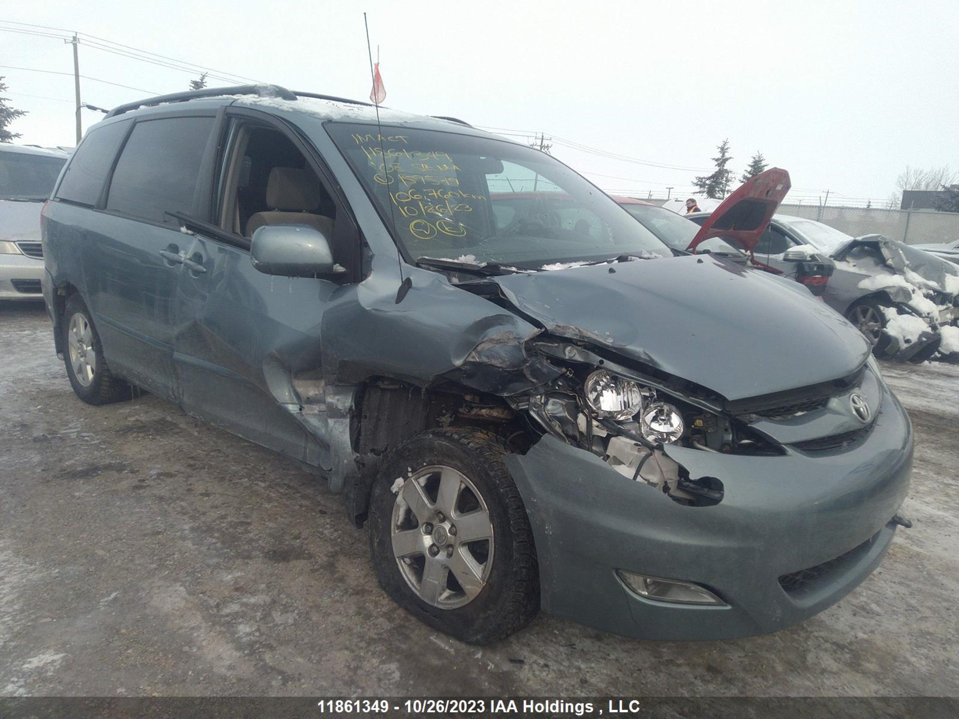 TOYOTA SIENNA 2008 5tdzk23c28s159579