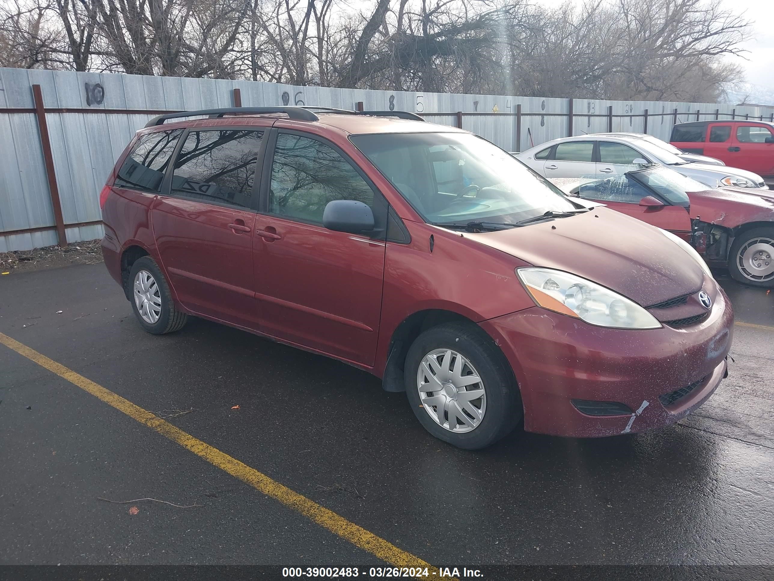 TOYOTA SIENNA 2009 5tdzk23c29s235206