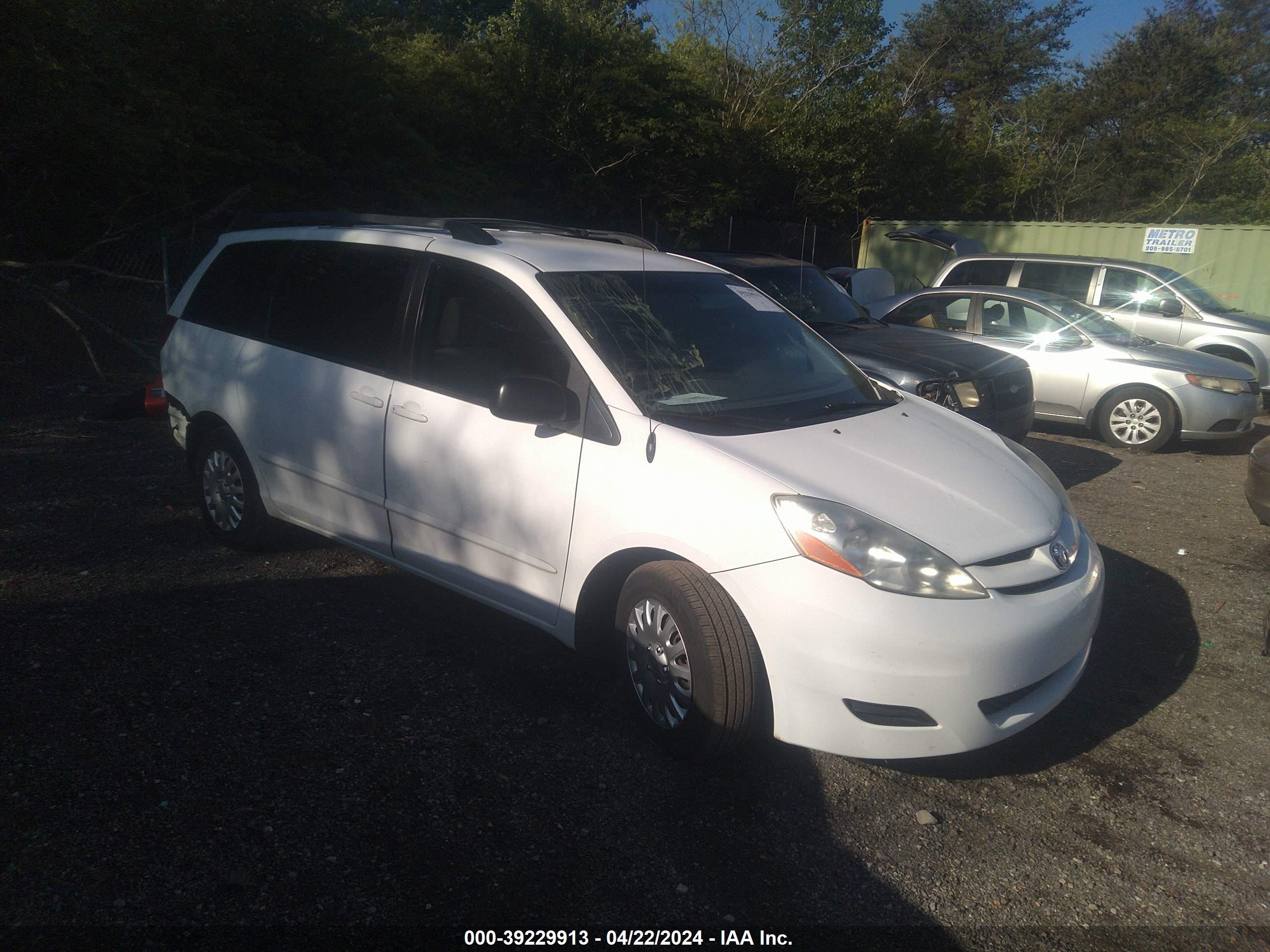 TOYOTA SIENNA 2009 5tdzk23c29s240261