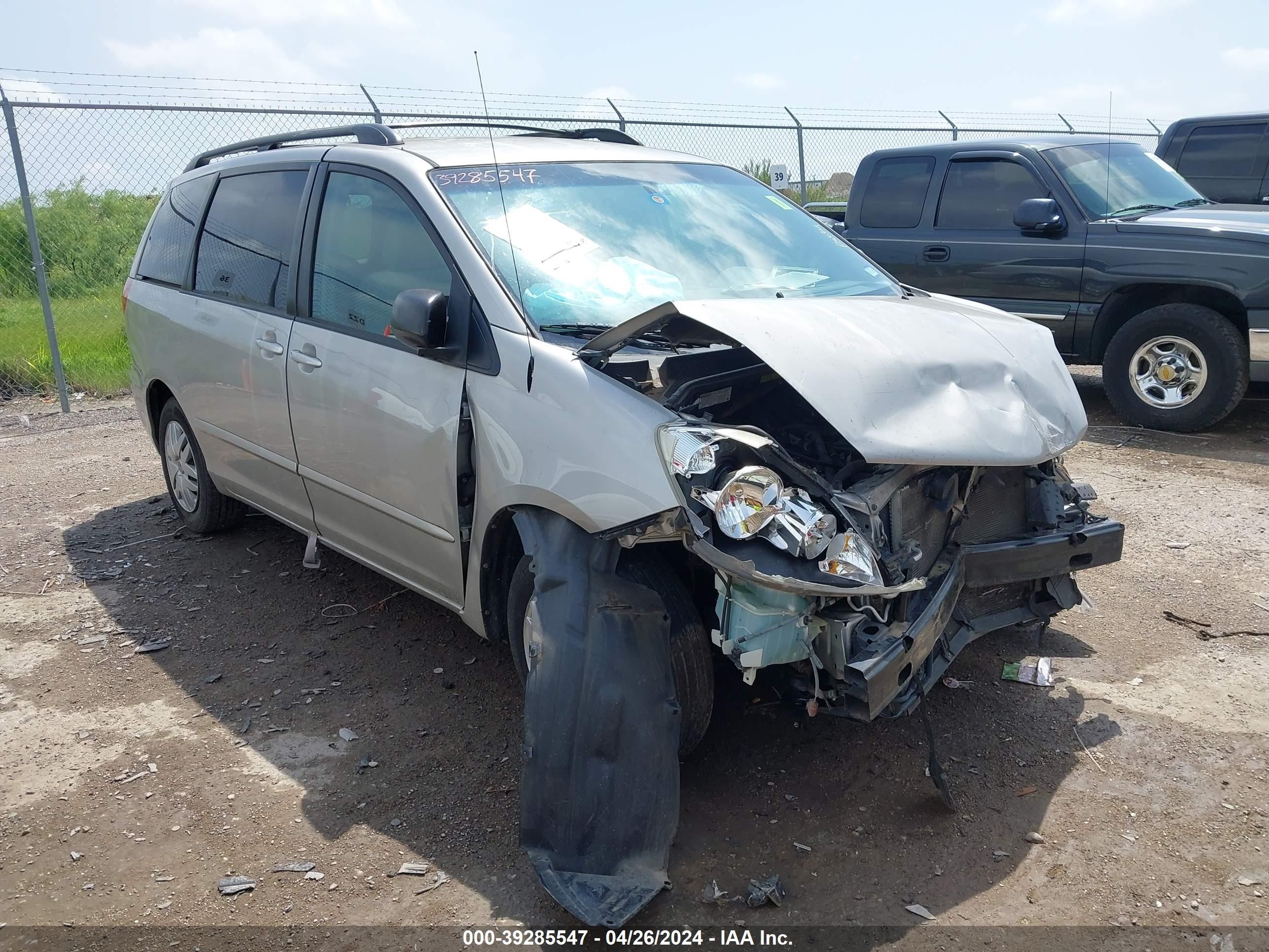 TOYOTA SIENNA 2008 5tdzk23c38s171837