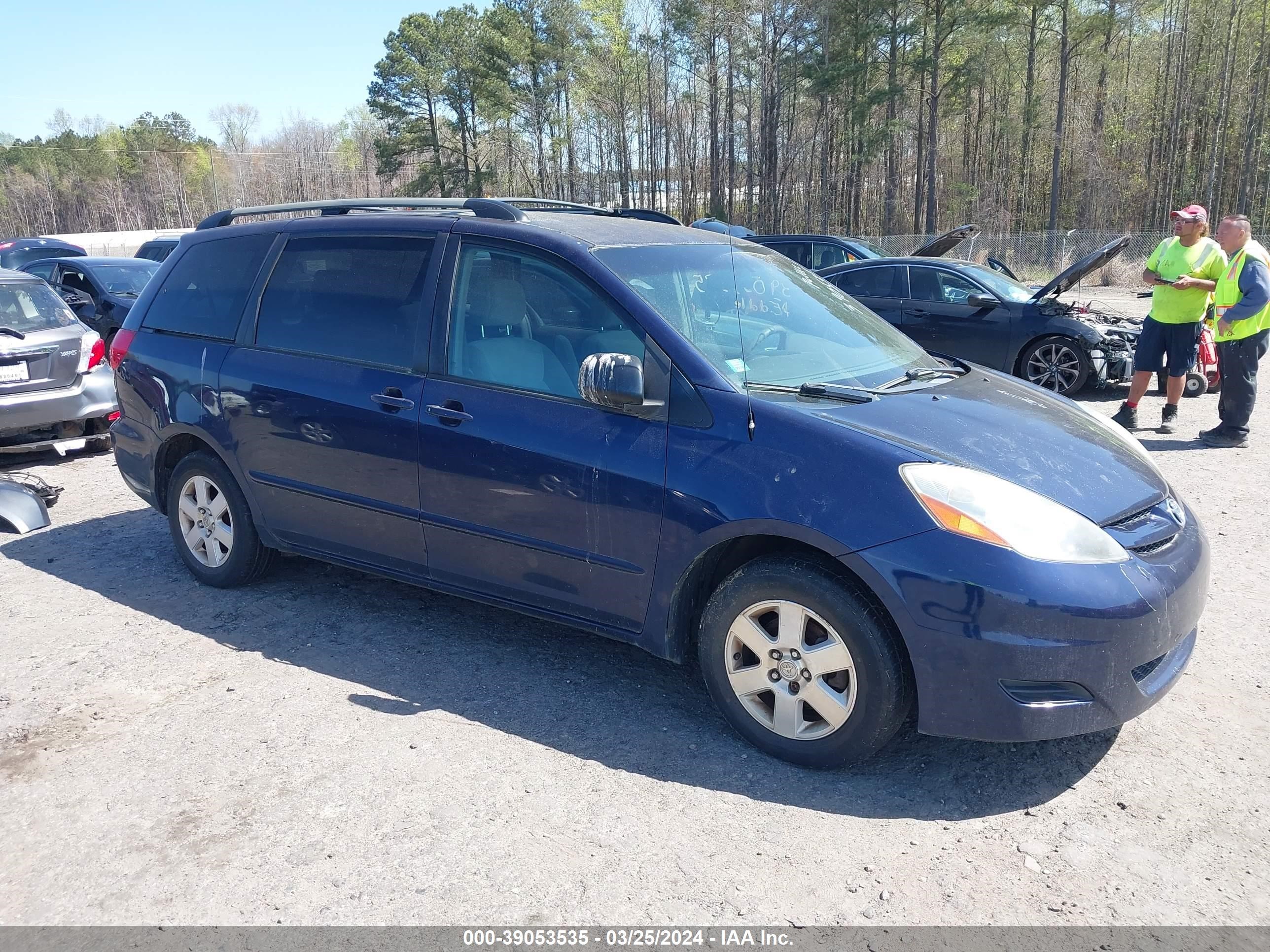 TOYOTA SIENNA 2007 5tdzk23c47s020309