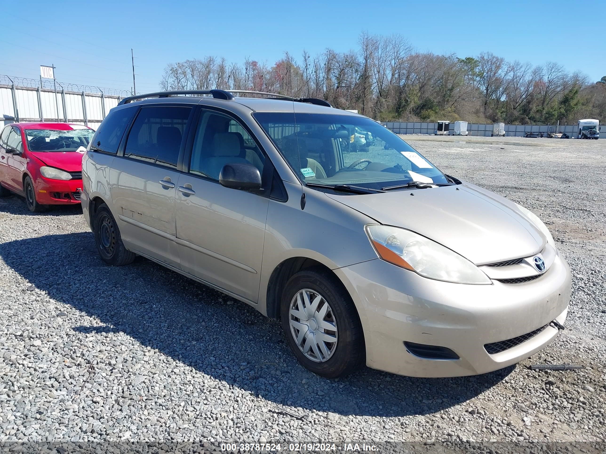 TOYOTA SIENNA 2007 5tdzk23c47s080963