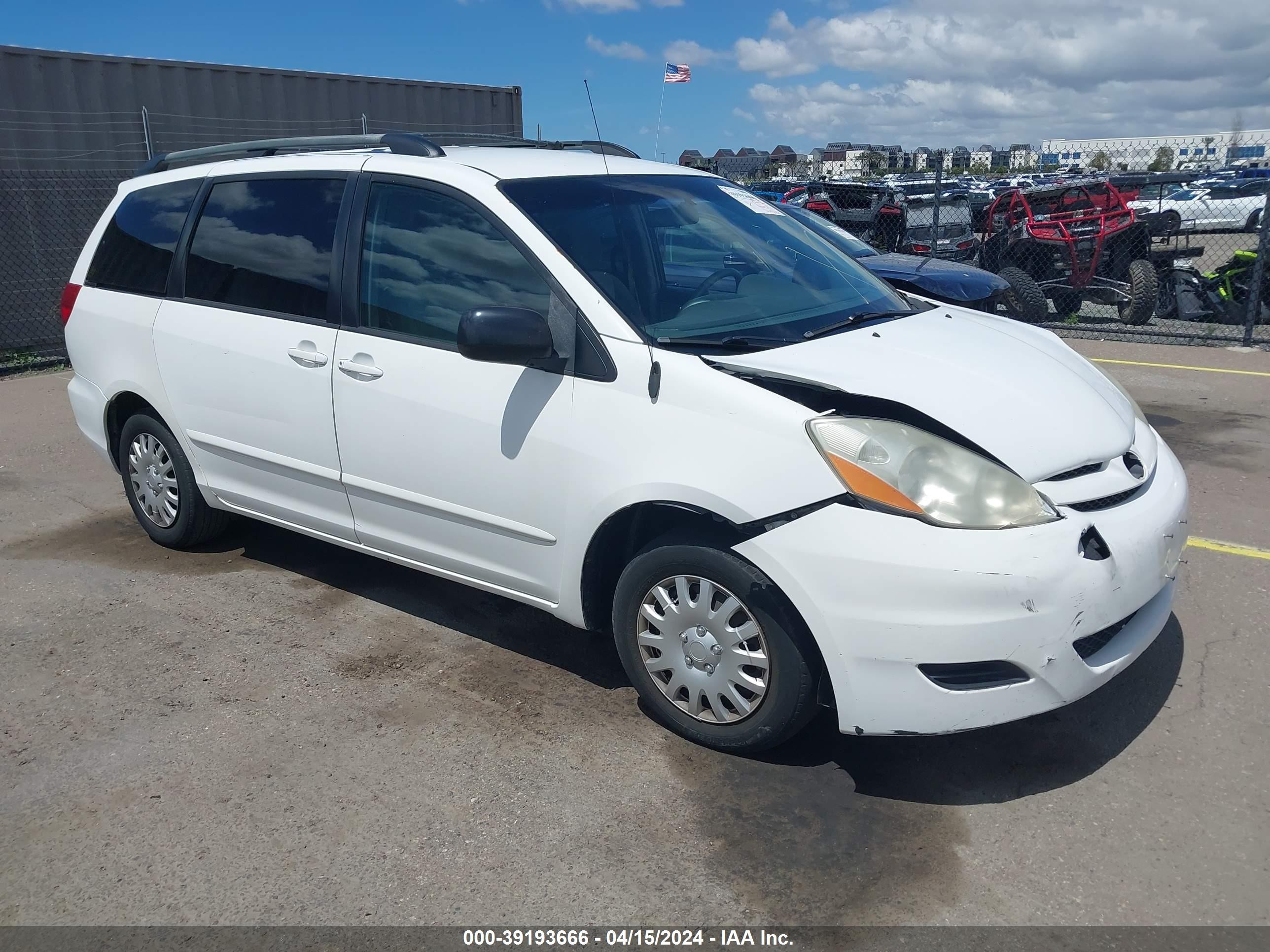 TOYOTA SIENNA 2007 5tdzk23c57s040746