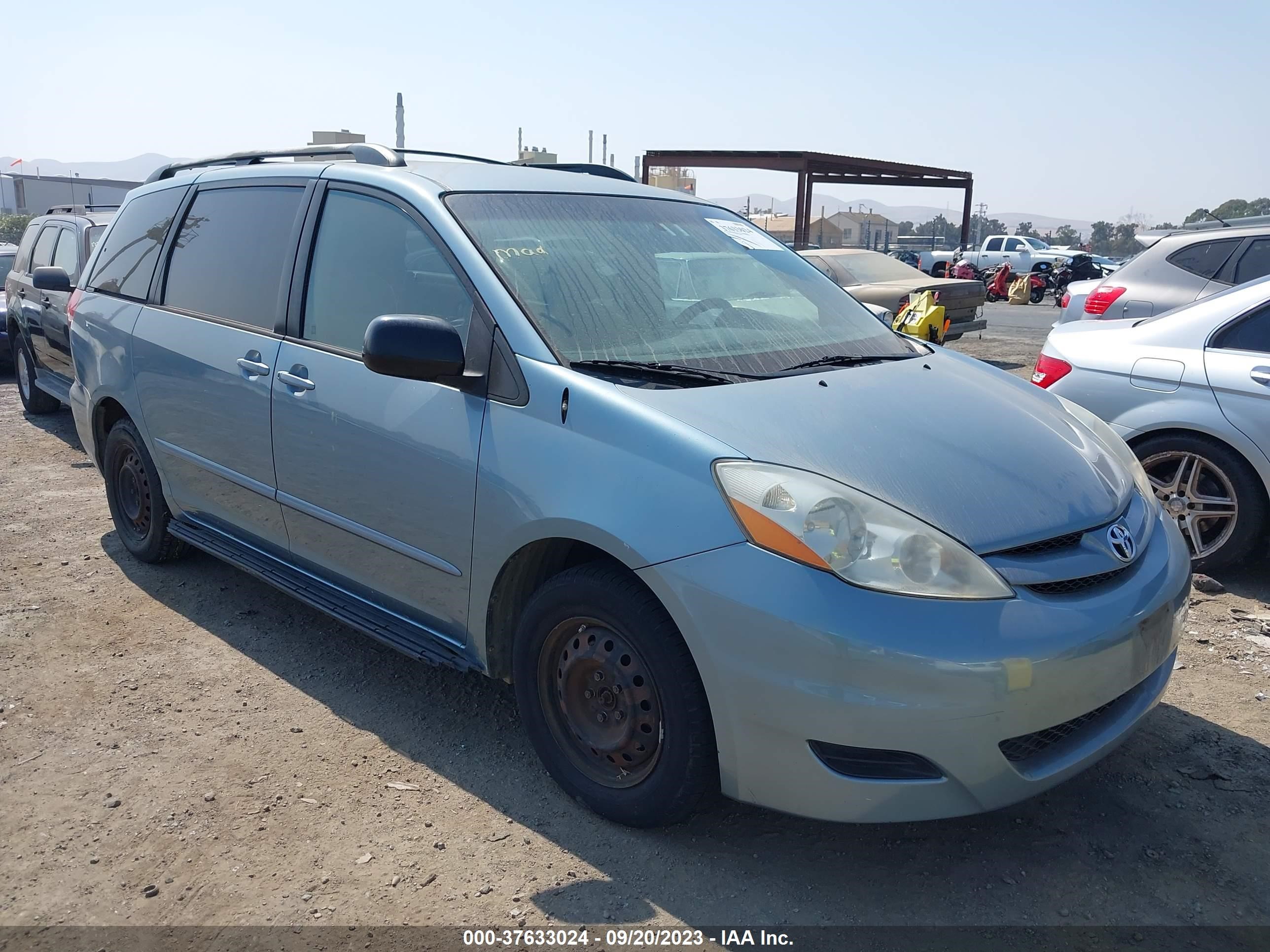 TOYOTA SIENNA 2007 5tdzk23c57s082902