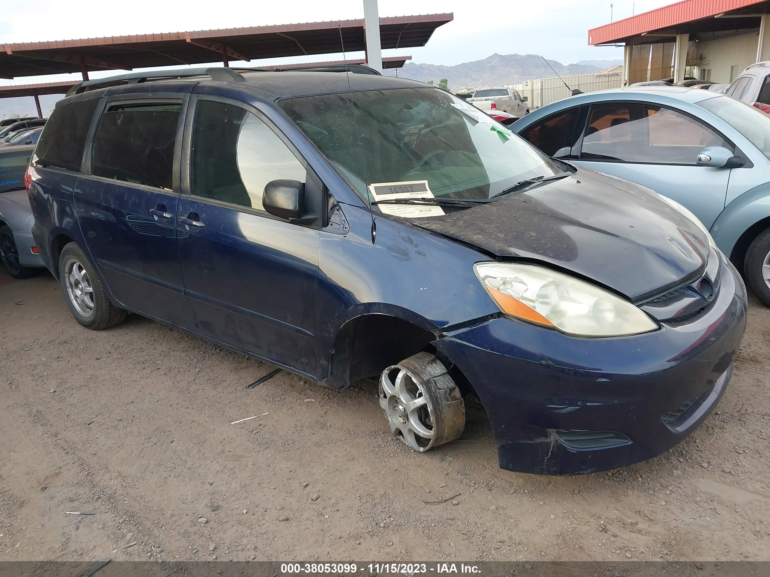 TOYOTA SIENNA 2007 5tdzk23c57s083029