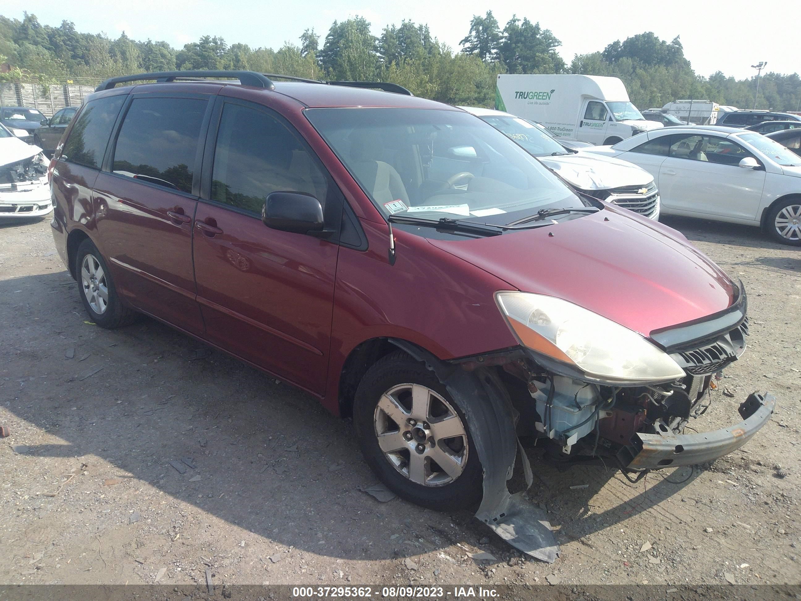 TOYOTA SIENNA 2008 5tdzk23c58s133364