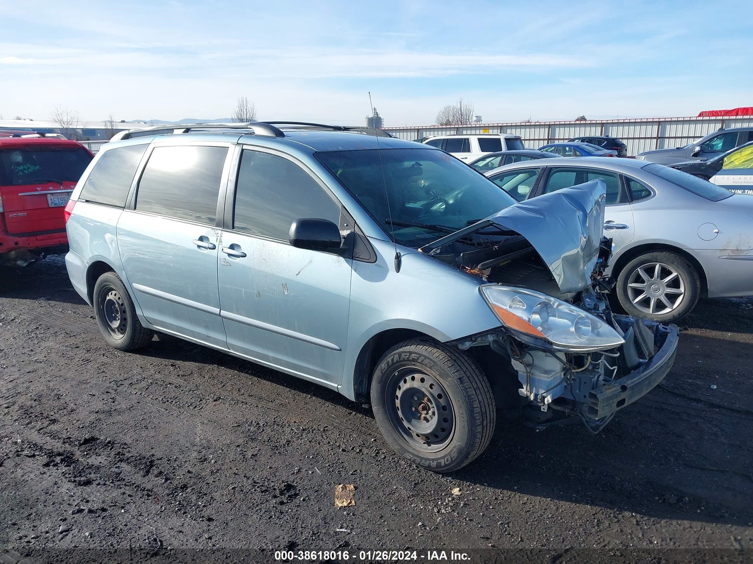 TOYOTA SIENNA 2008 5tdzk23c58s145238