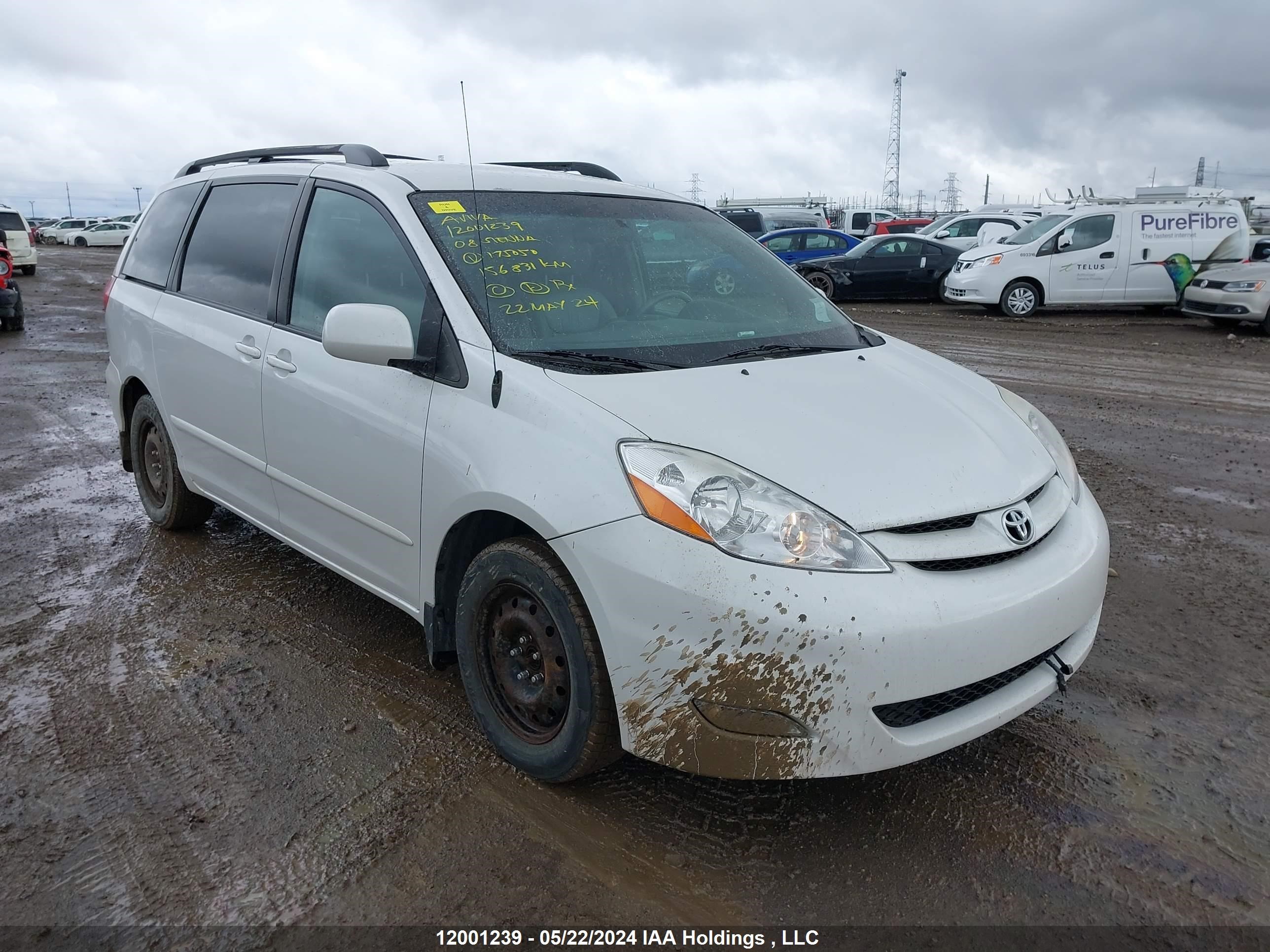 TOYOTA SIENNA 2008 5tdzk23c58s175050