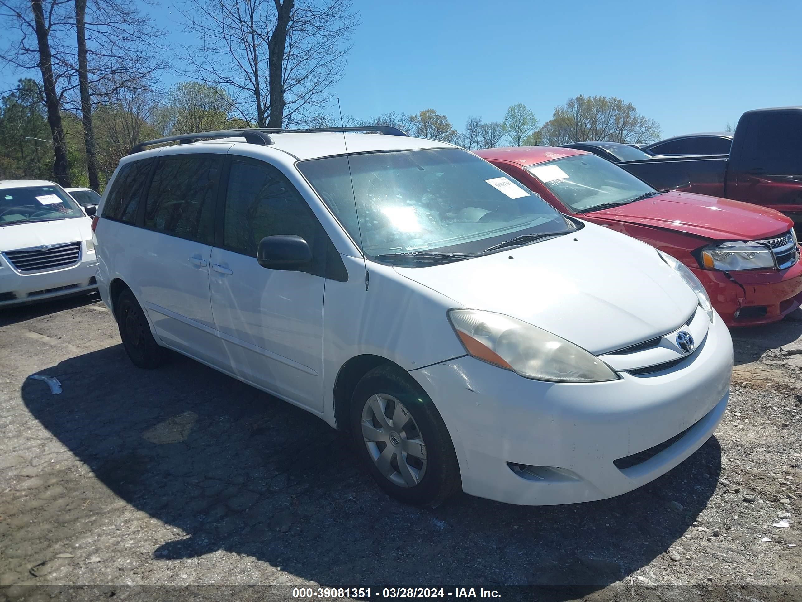 TOYOTA SIENNA 2008 5tdzk23c68s110269