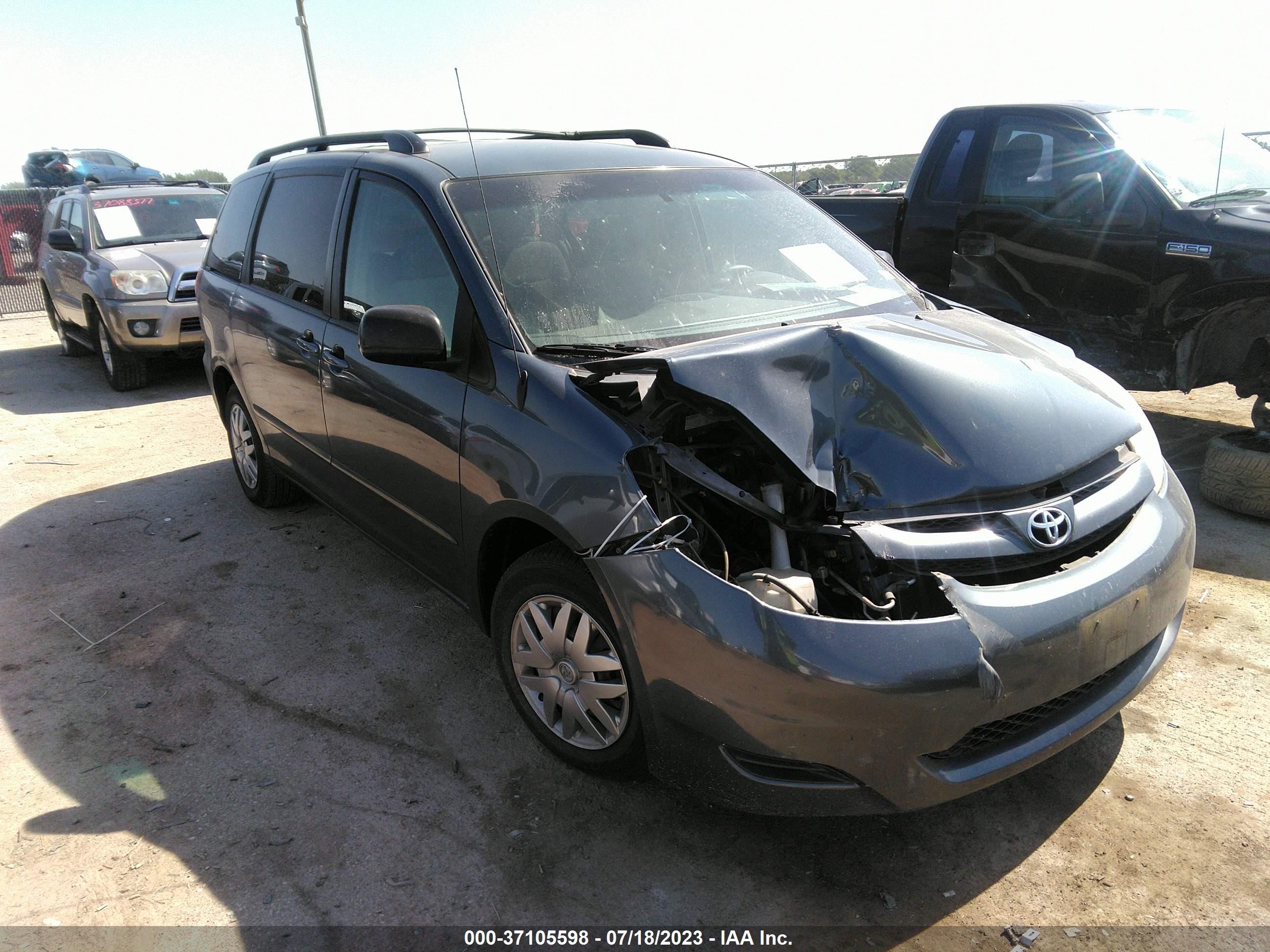 TOYOTA SIENNA 2008 5tdzk23c68s112197