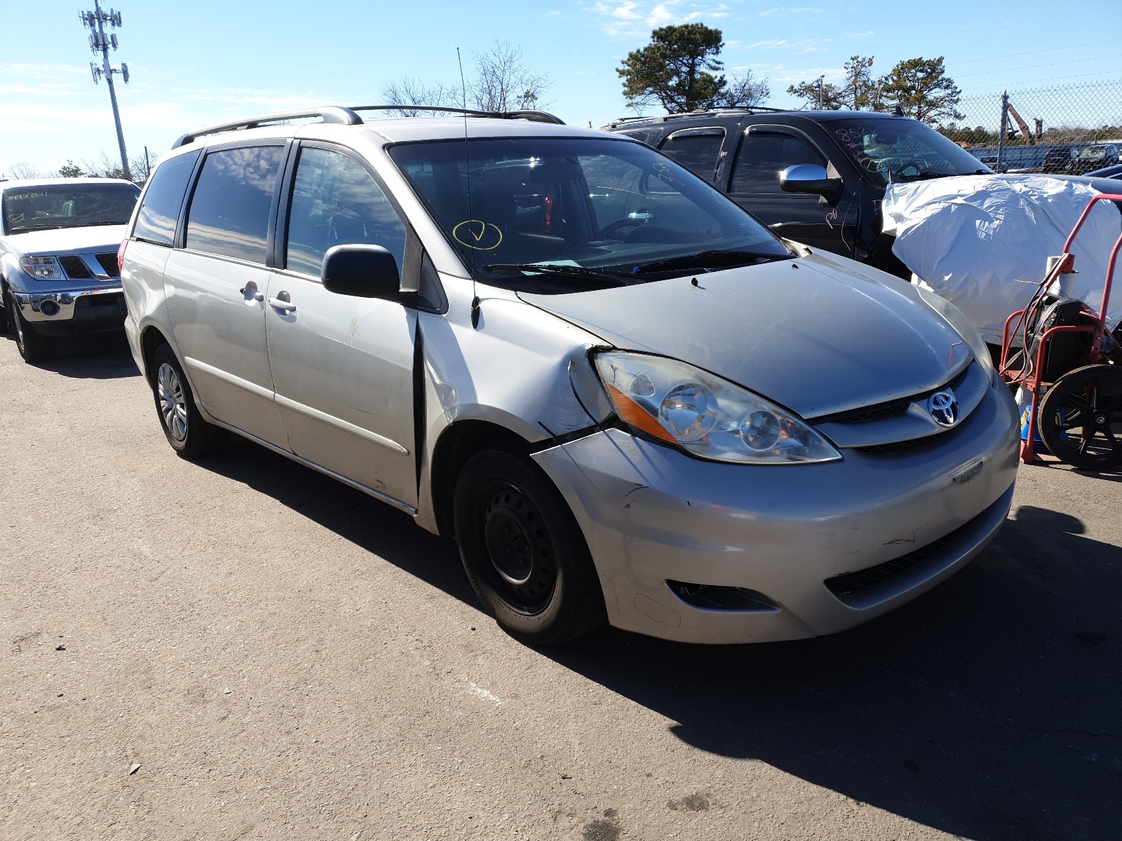 TOYOTA SIENNA CE 2008 5tdzk23c68s163912