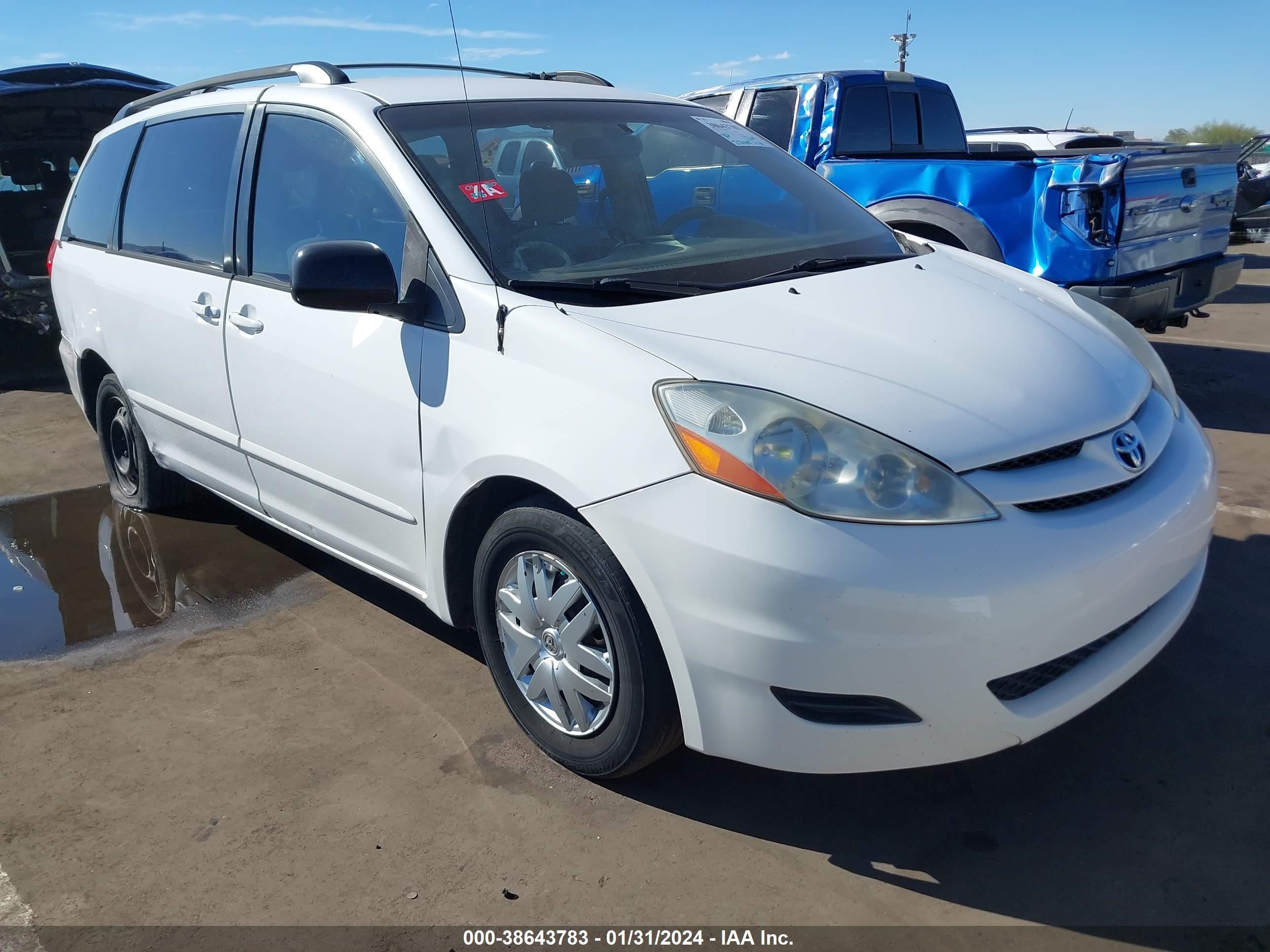 TOYOTA SIENNA 2008 5tdzk23c68s164347